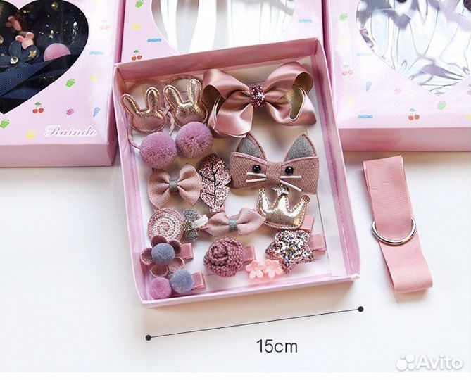 Набор резинок, заколок для волос