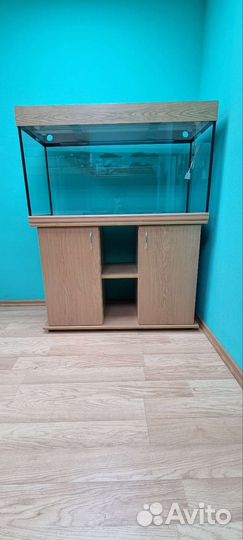Аквариум новый с тумбой 200л цвет бук