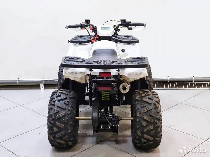 Квадроцикл Motoland wild 125 бело-зеленый