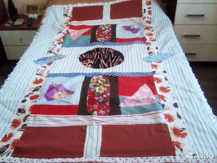Лоскутные покрывало двухсторонние