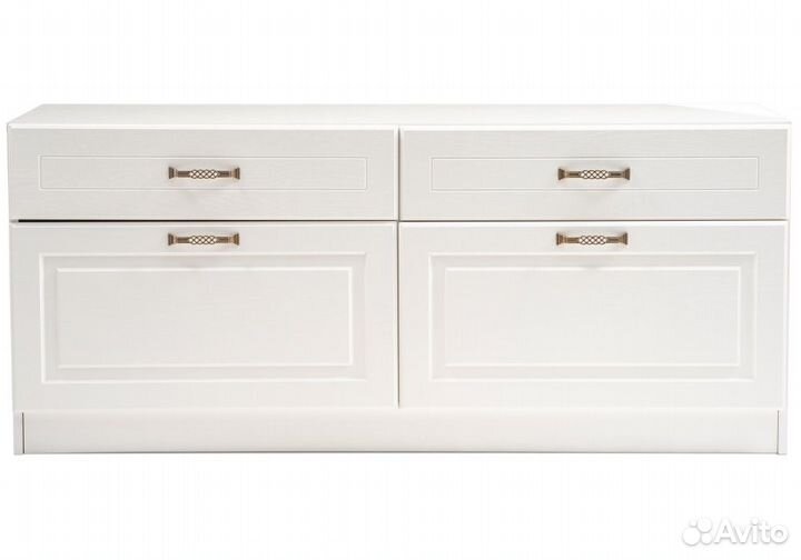 Тв-тумбы Ливерпуль белый - ясень ваниль