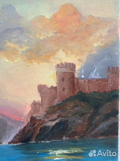 Картина маслом море