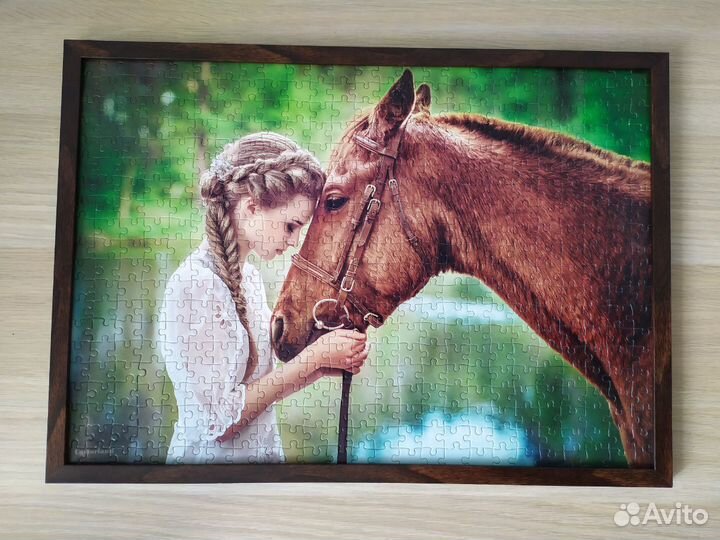 Картина из пазлов в рамке