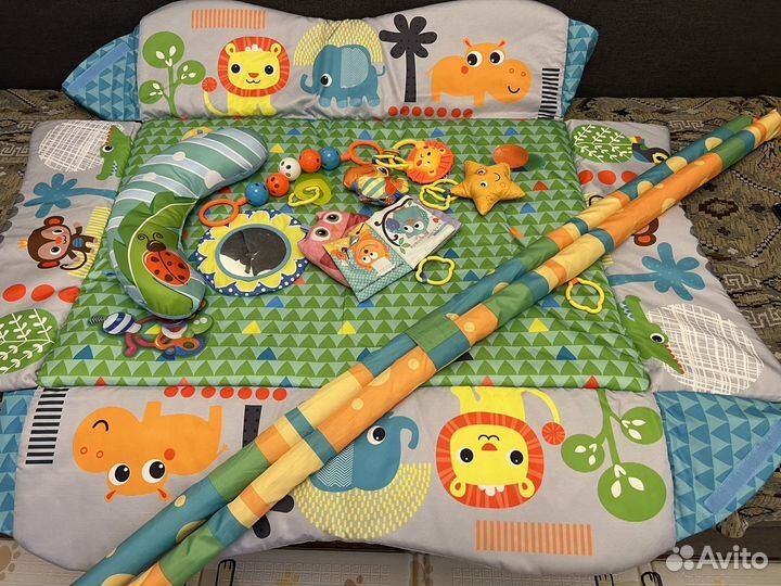 Развивающий коврик детский игровой манеж