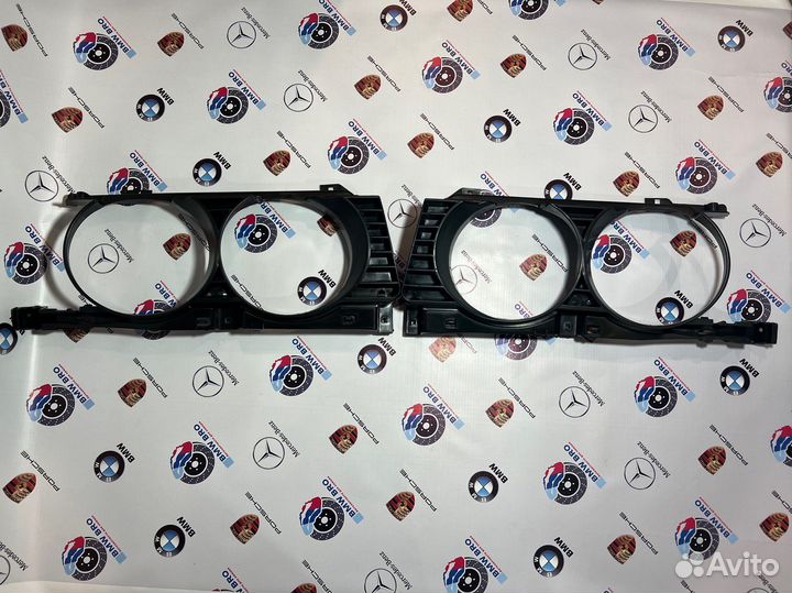 Рамки очки фар BMW E34 рестайлинг