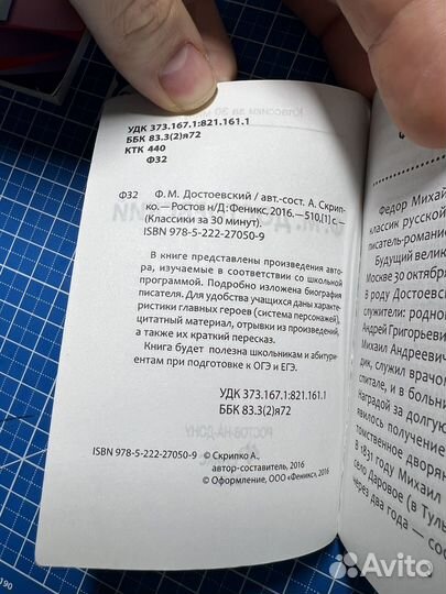 Классики за 30 минут, Ф.М. Достоевский, книга