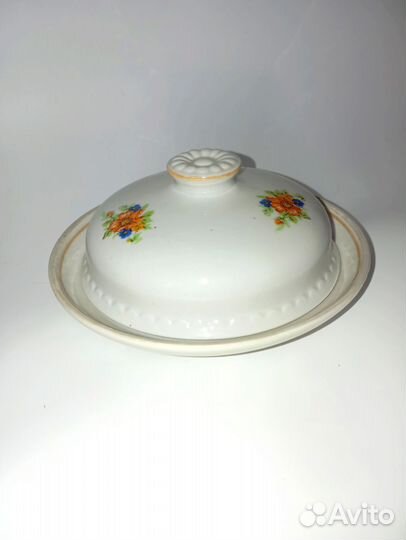 Масленка фарфор СССР