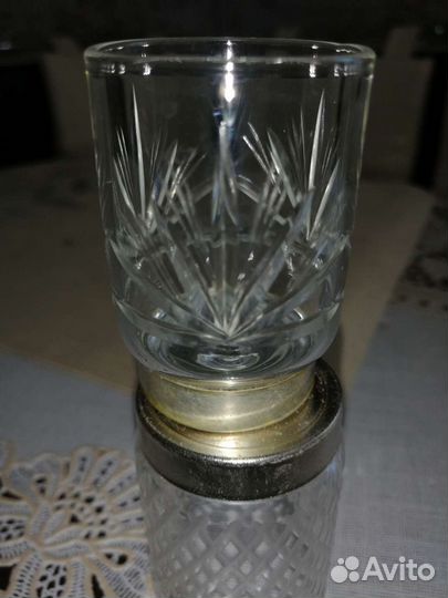Рюмки СССР с металлическим ободком
