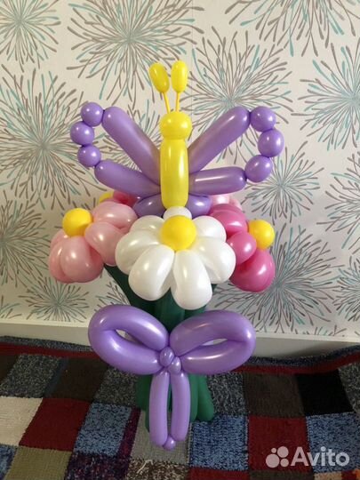 Ромашки /цветы из воздушных шариков