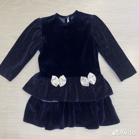 Платье для девочки бархатное