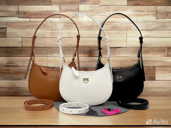 Сумка Pinko натуральная кожа 3 цвета