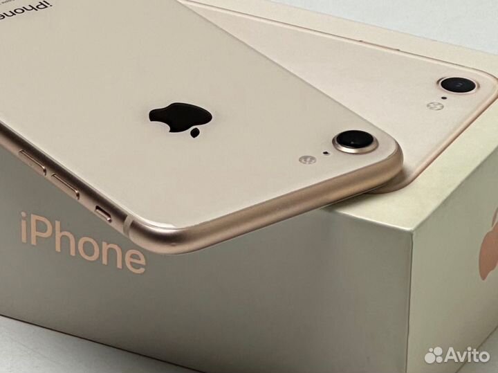 iPhone 8, 256гб, gold, sim, АКБ 100%