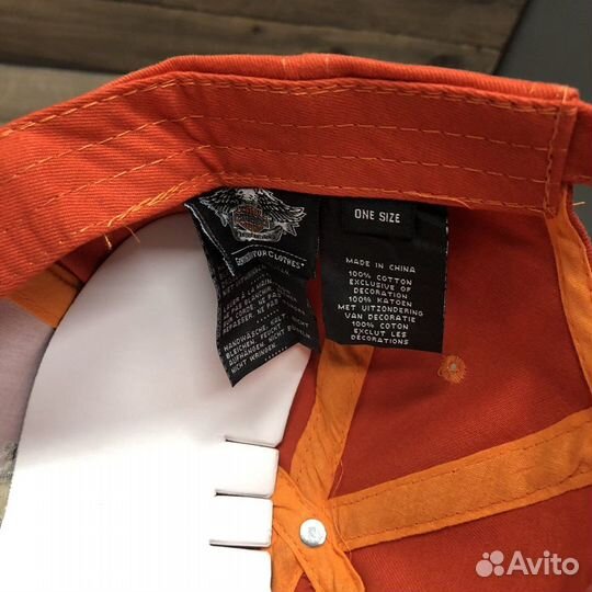 Бейсболка Harley Davidson orange