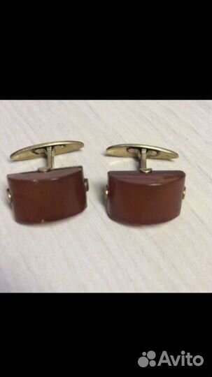 Запонки, янтарь СССР