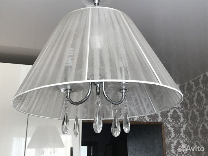 Люстра потолочная бу с подвесками