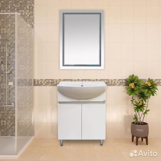 Тумба с раковиной Misty э-аму01070-021н/mst-бп-Д0