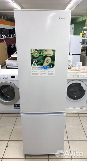 Холодильник с морозильником dexp TF275D белый