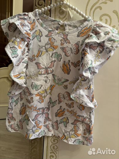 Сарафан джинсовый+футболка p. 122