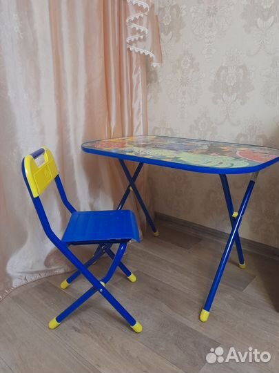 Стол и стул складной для дошкольника