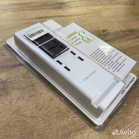 Удлинитель 2розетки 4usb