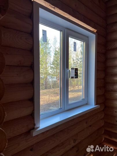 Окосячка обсада (коробки) и окна в деревянный дом