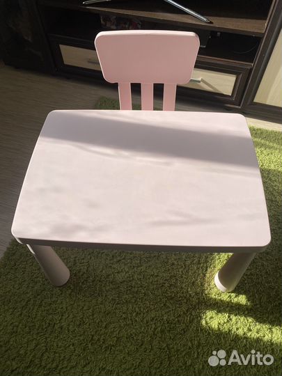 Детский столик и стульчик IKEA маммут