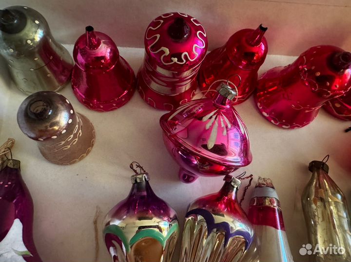 Елочные игрушки СССР колокольчики