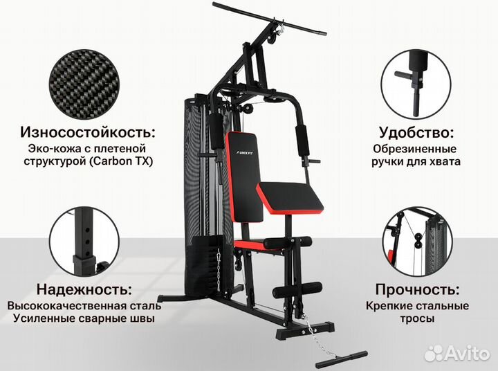 Силовой комплекс/блочный тренажер unix Fit blck 50