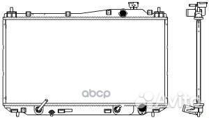 Радиатор сист. охл. honda civic 1.6 2001 - 2005