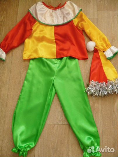 Костюм петрушка скоморох волк гном ёлка
