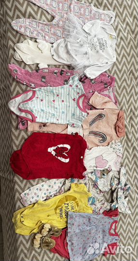 Вещи пакетом для девочки 62 68 74 80