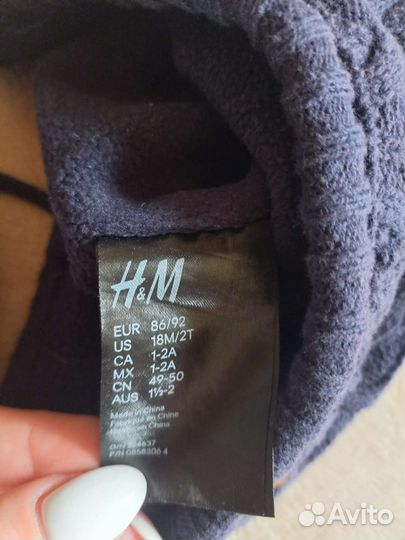 Шапка и варежки комплект