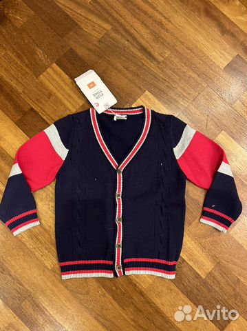 Кардиган на пуговицах для мальчика 98