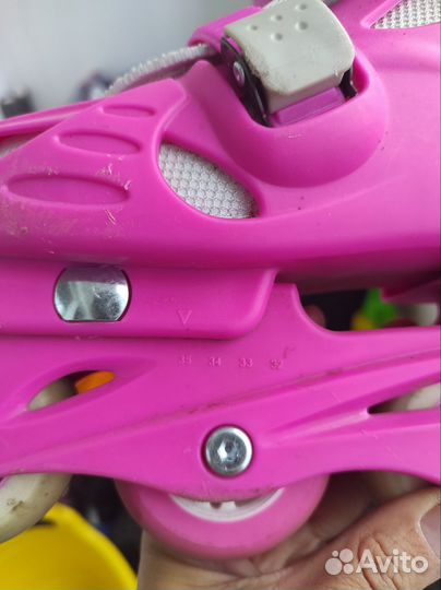 Коньки роликовые детские раздвижные