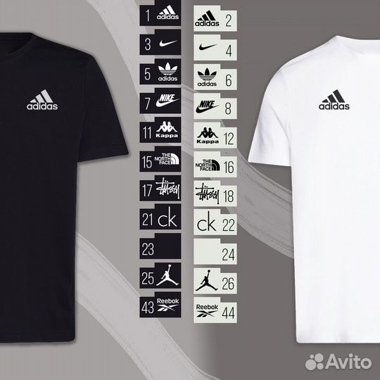 Reebok и другие футболки, мелкий опт доставка авит