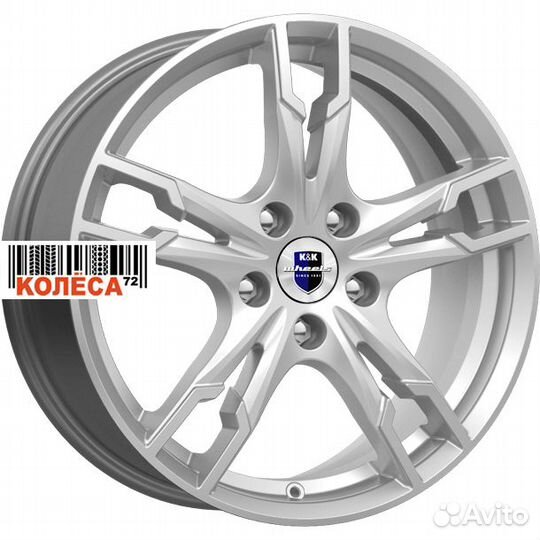 Кик Солар 7.0x17 5x114,3 ET39 Dia60.1 Сильвер