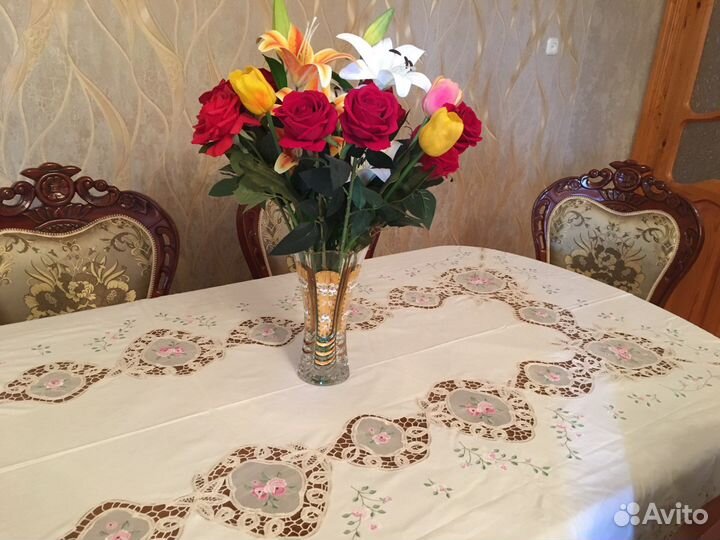 Скатерть на овальный стол