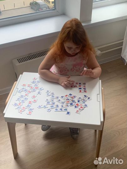 Детский растущий стул и стол трансформер