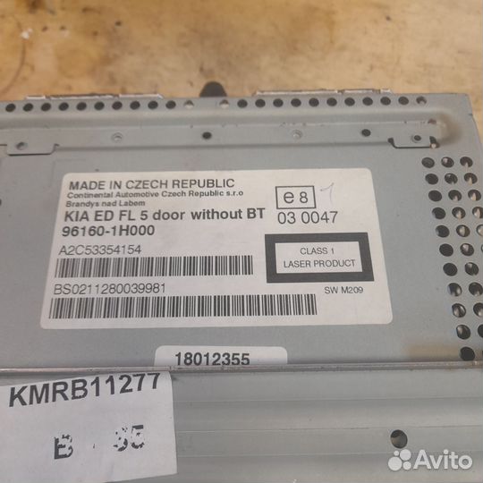 Магнитола kia ceed 1