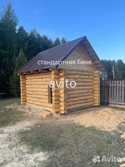 Сруб бани со сборкой