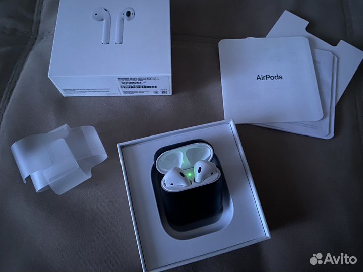 Беспроводные наушники apple airpods 2