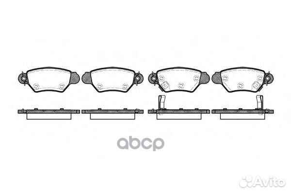 Колодки торм.дисковые 268502 Road house