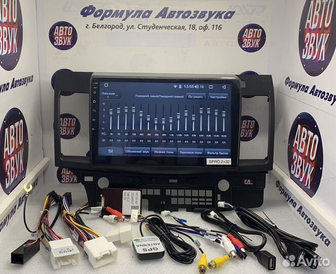 Mitsubishi Lancer 10 магнитола Android 8 ядер DSP