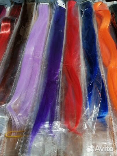 Пряди на заколках, миллирование, мелки