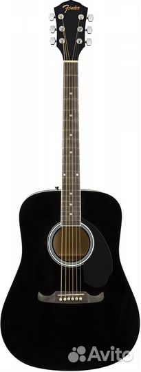 Акустическая гитара fender FA-125 dreadnought blac