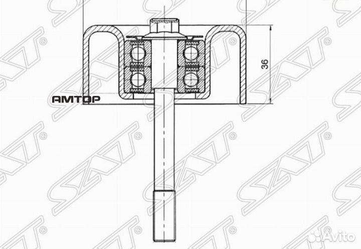 SAT ST-11925-JA11A Ролик приводного ремня обводной