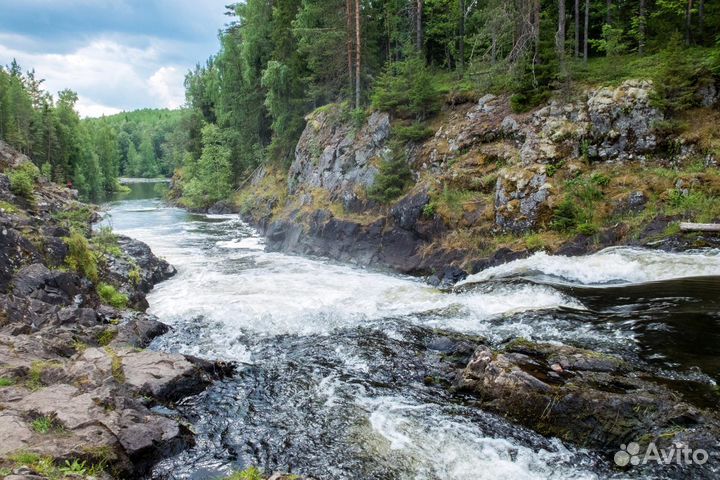 В Карелию на самолете из Москвы 4: Водопады, вулка