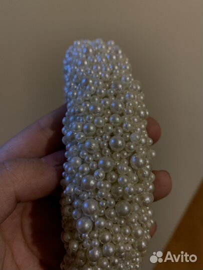 Ободок для волос с бусинами