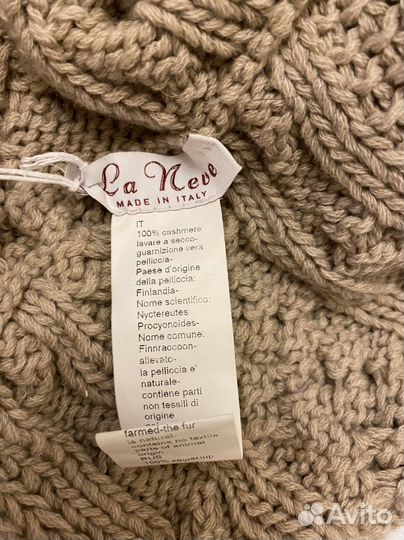 Ermanno scervino шапка кашемир