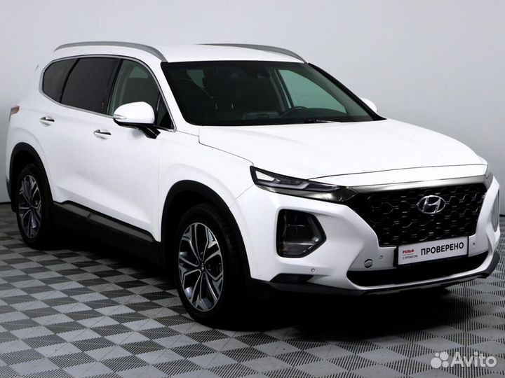 Hyundai Santa Fe 2.2 AT, 2019, 126 000 км